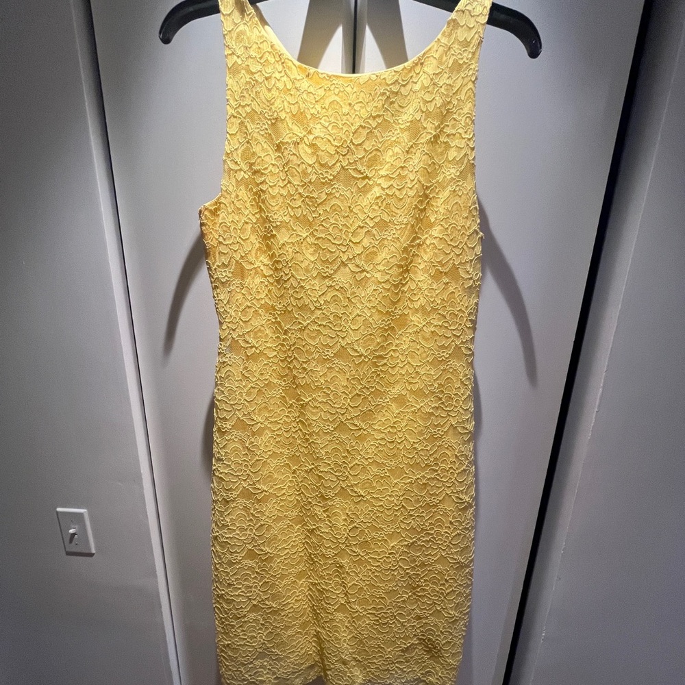 Yellow Lace Ralph Lauren Dress